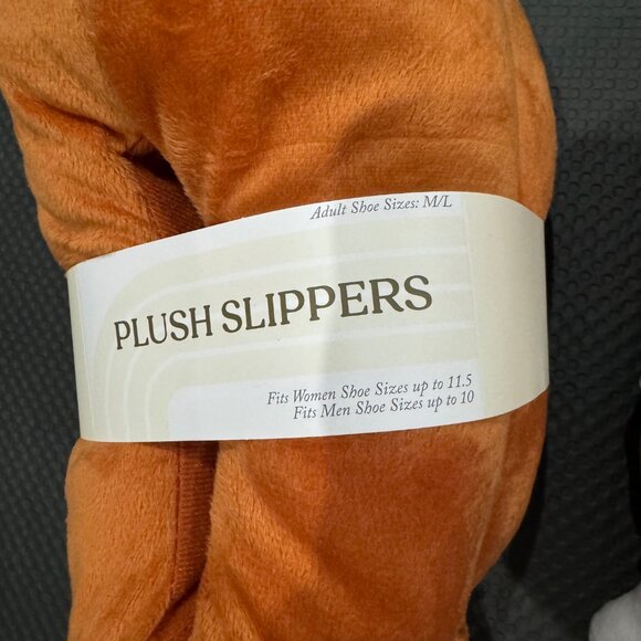 Thanksgiving Turkey Leg Plush Slippers (Adult & Youth Sizes) + Festive Headbands - Picture 5 of 7